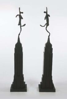 Barry Flanagan - Empire State with Bowler, Mirrored