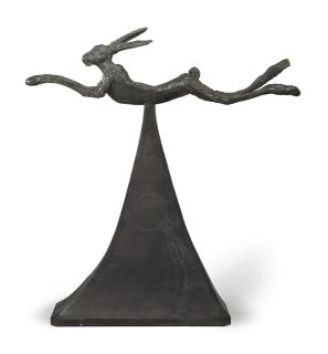 Barry Flanagan - Hare on Pyramid
