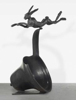 Barry Flanagan - Leaping Hare on Curly Bell