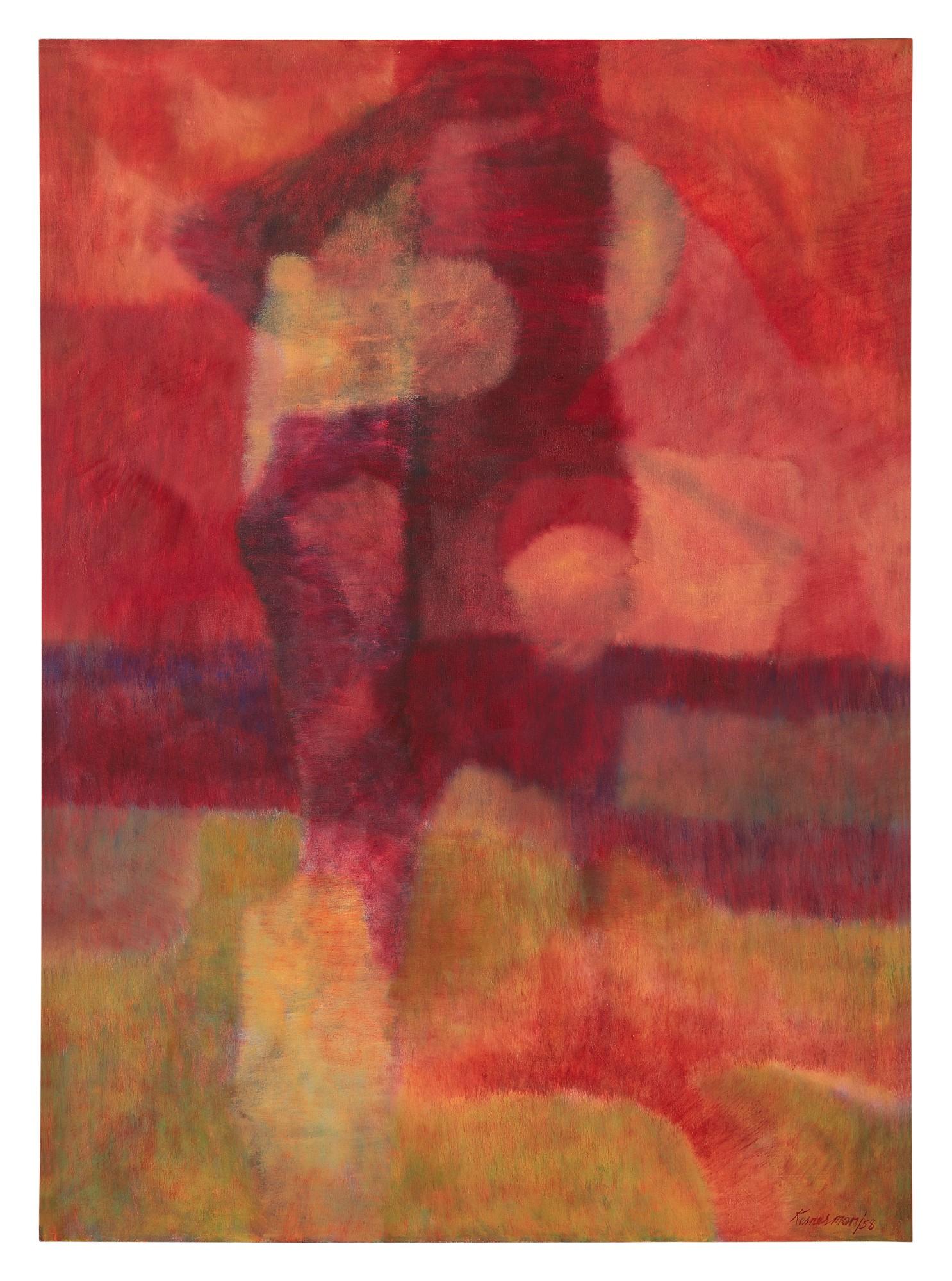 Barry Kernerman - Red Figure In A Red Landscape