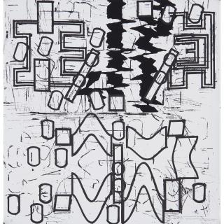 Barry Le Va - Study for One Sculpture... from the Four x Four x Four Portfolio