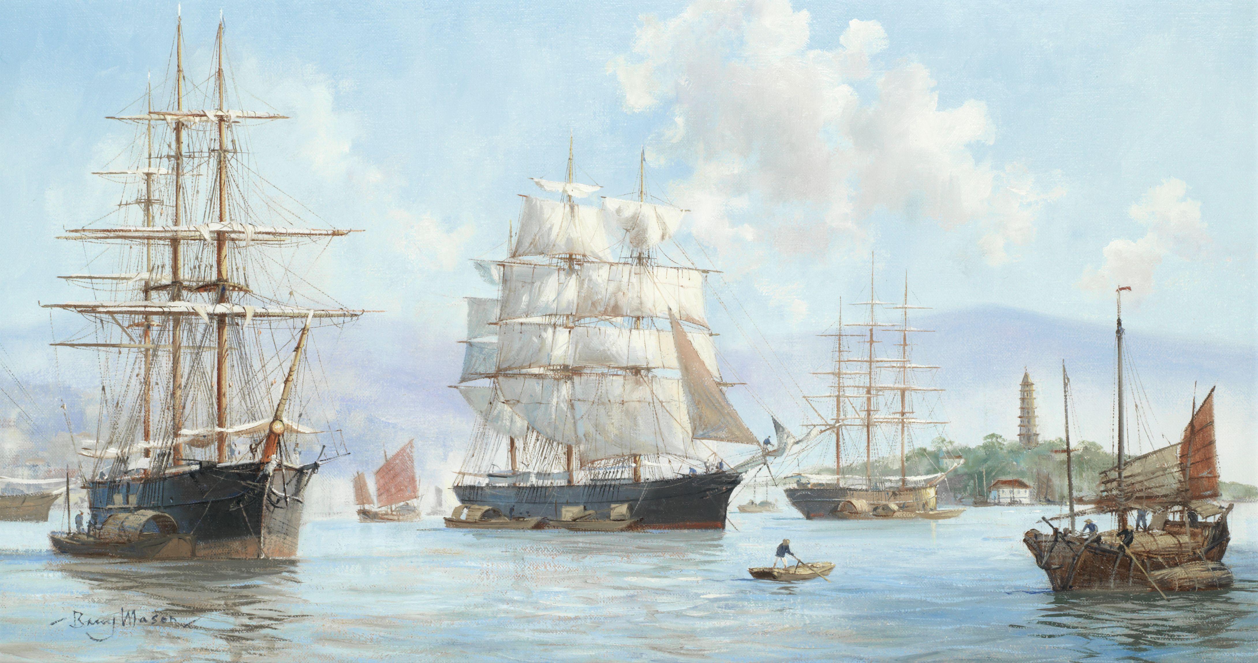 Barry Mason - \'Pagoda Anchorage, Min River, 1868\'