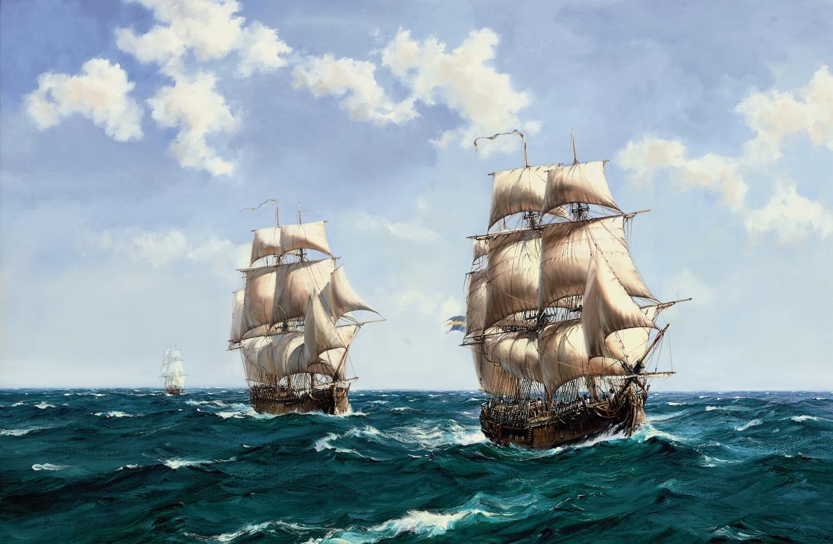Barry Mason - Swedish warships at sea