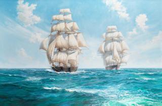 Barry Mason - \'The Rivals - Taeping in company with Fiery Cross, 1866\'