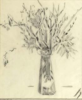 Bart Van Der Leck - Alder catkins in a vase