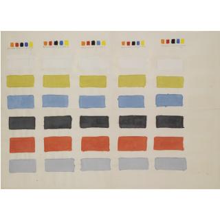 Bart Van Der Leck - Colour Study For Textiles Commissioned By Fa. Metz & Co, Amsterdam