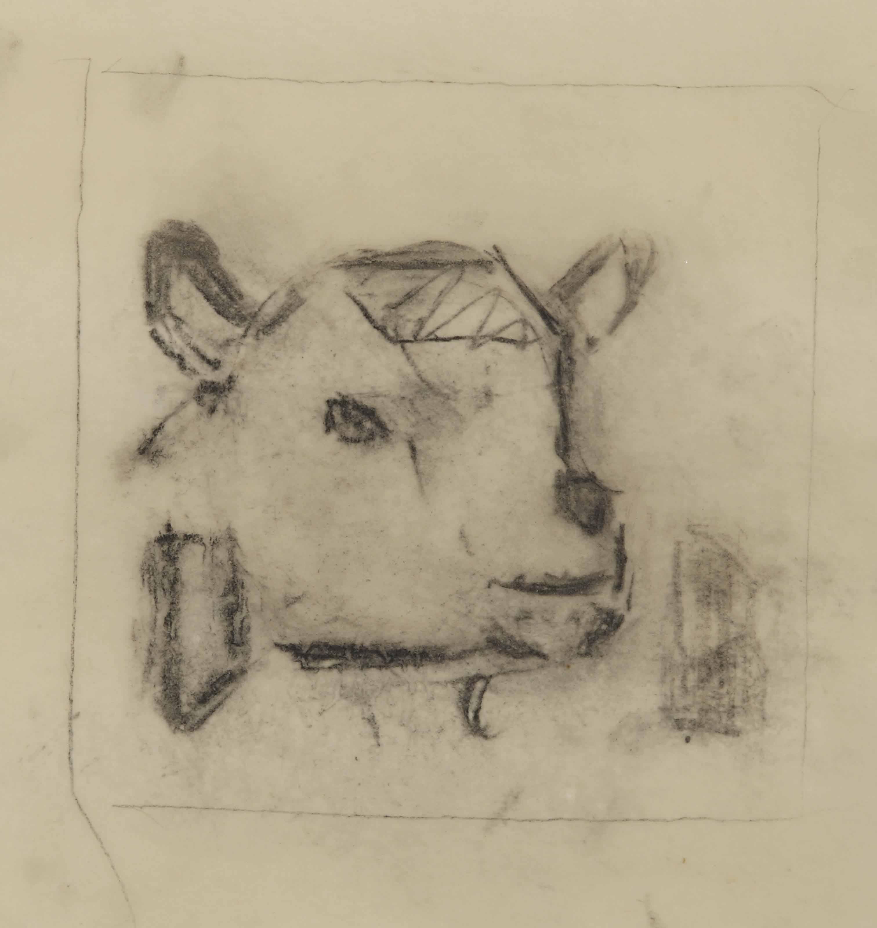 Bart van Der Leck - Goat - Study For A Tile