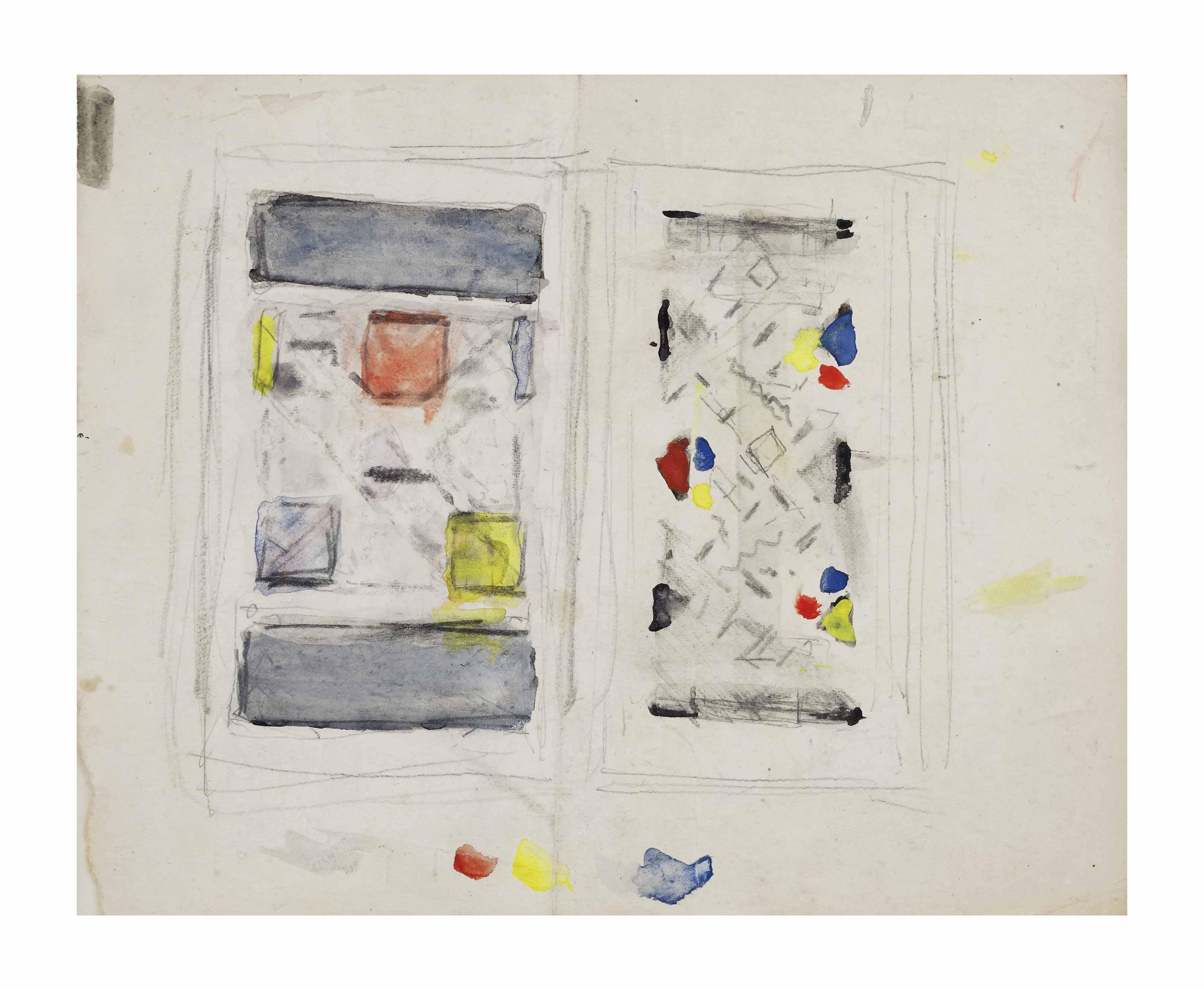 Bart Van Der Leck - Study for a tapestry