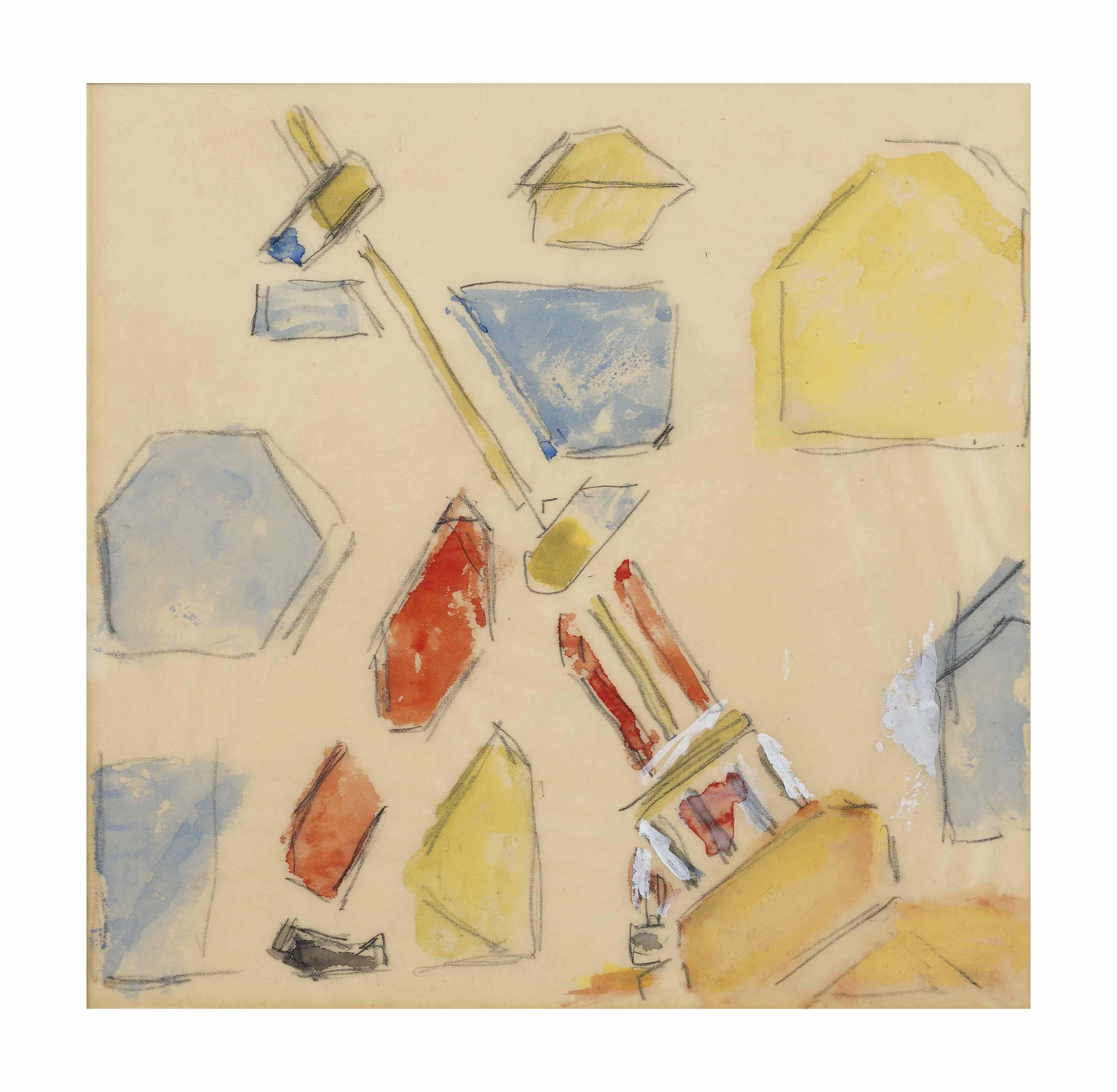 Bart Van Der Leck - Study for The Haymaker