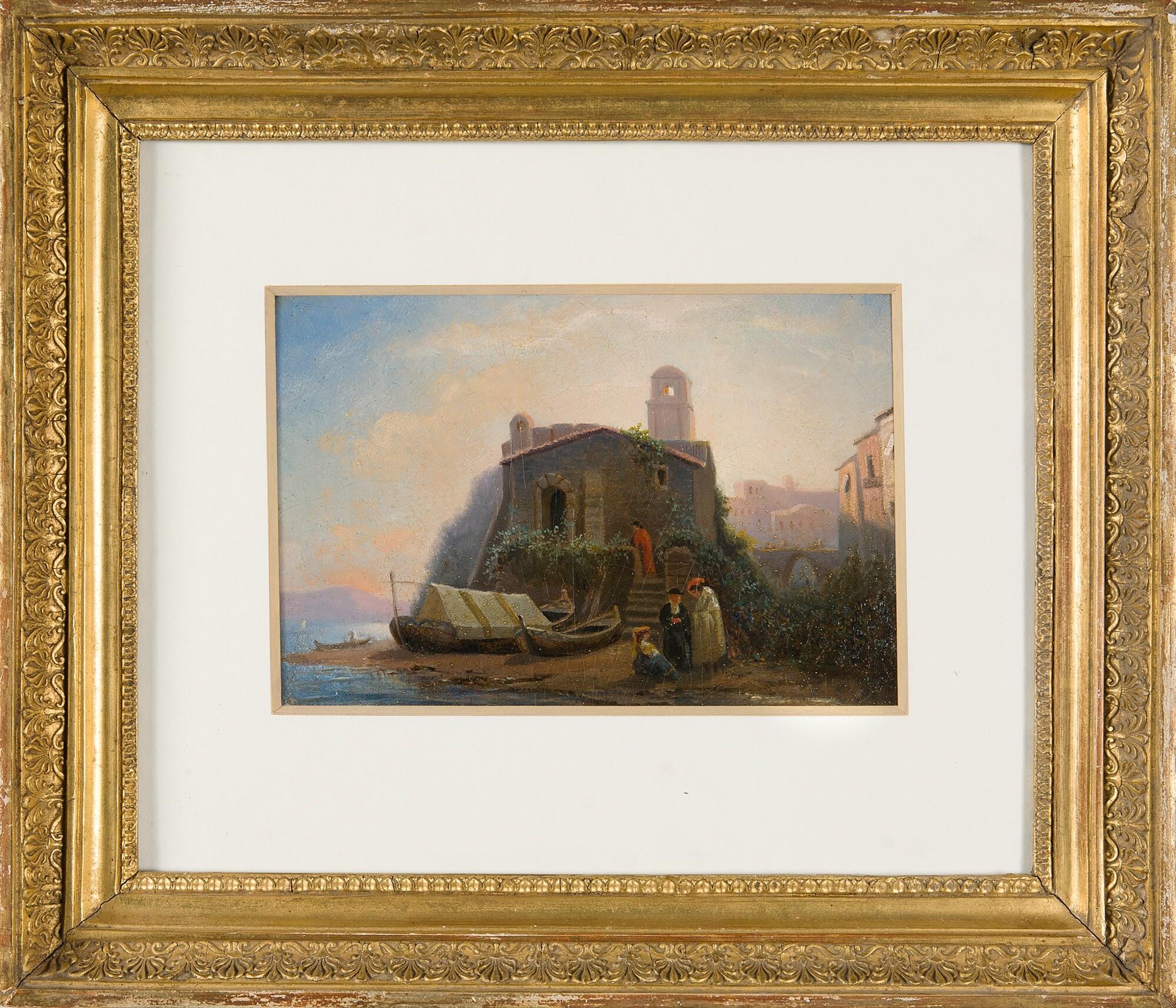 Barthel Beham - 2 Bll.: Ornamentfüllungen mit Figuren.