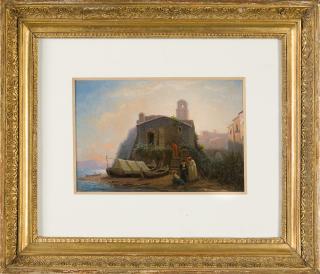 Barthel Beham - 2 Bll.: Ornamentfüllungen mit Figuren.