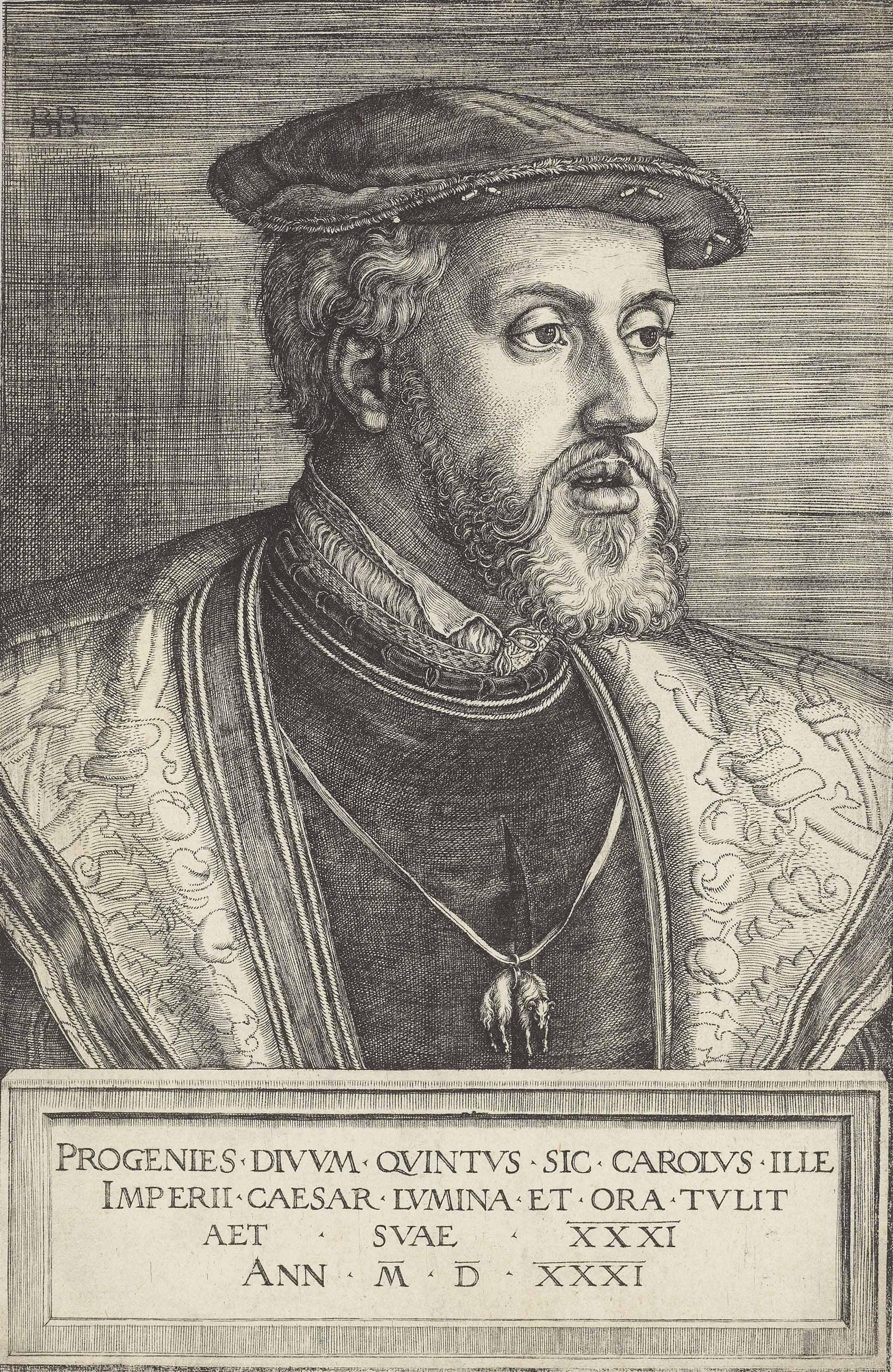 Barthel Beham - Emperor Charles V