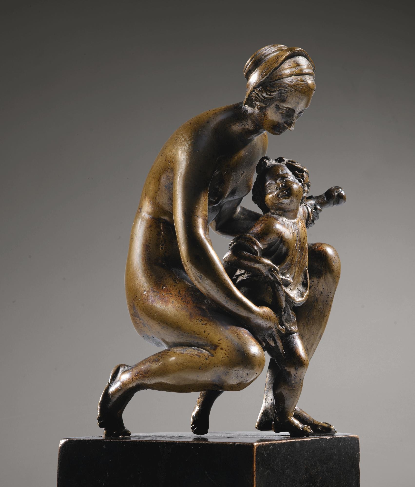Barthélemy Prieur - Mother Kneeling With Child