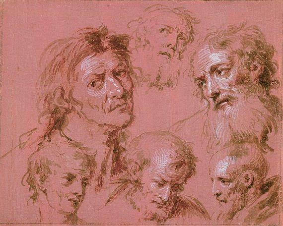 Bartholomäus Ignaz Weiss - 6 Kopfstudien