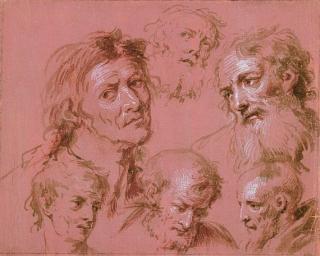 Bartholomäus Ignaz Weiss - 6 Kopfstudien