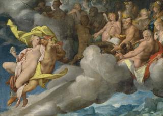 Bartholomäus Spranger - Mercury Carrying Psyche To Mount Olympus
