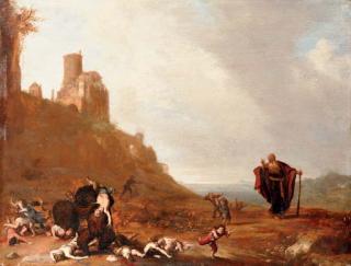 Bartholomeus Breenbergh - Elisha and the children