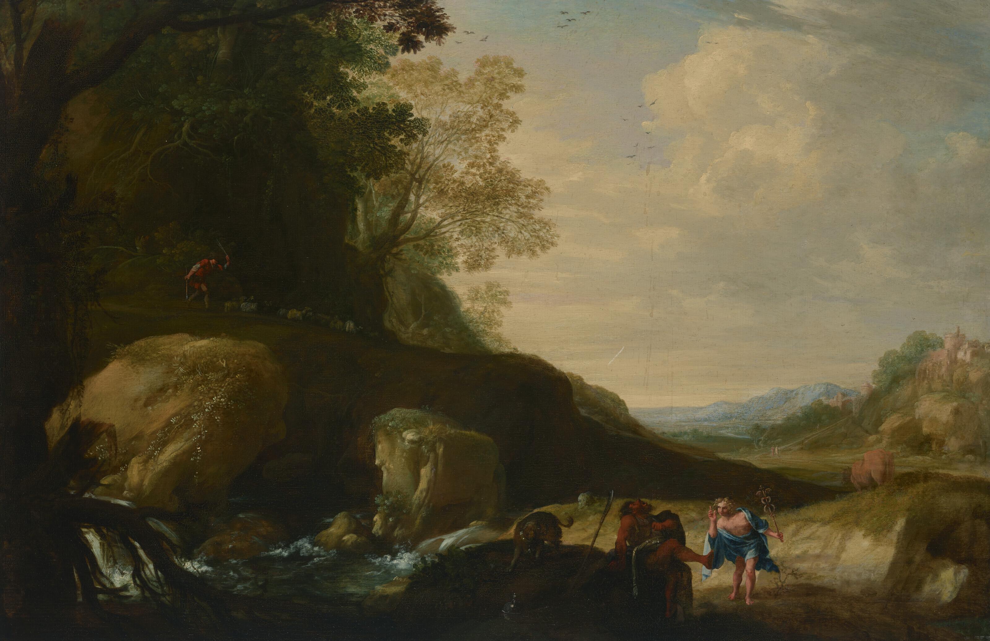 Bartholomeus Breenbergh - Landscape with Mercury, Argos and Io