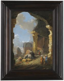 Bartholomeus Breenbergh - Roman Ruins With Turbaned Figures