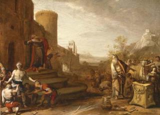 Bartholomeus Breenbergh - Saint Paul and Saint Barnabus at Lystra