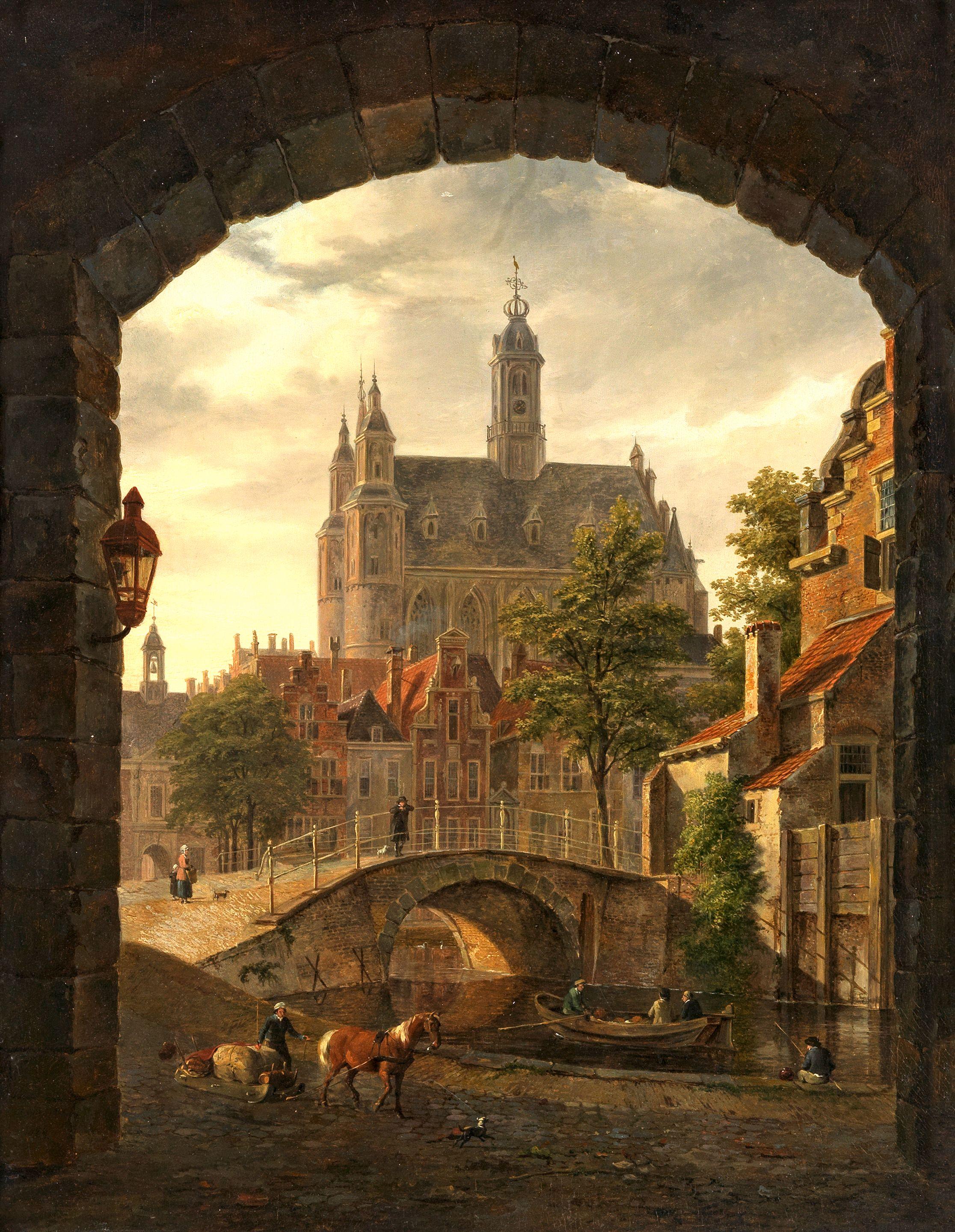 Bartholomeus Johannes Van Hove - View through an archway