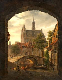 Bartholomeus Johannes Van Hove - View through an archway