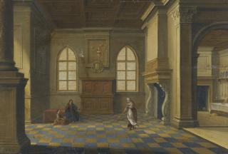 Bartholomeus Van Bassen - Christ In The House Of Mary And Martha