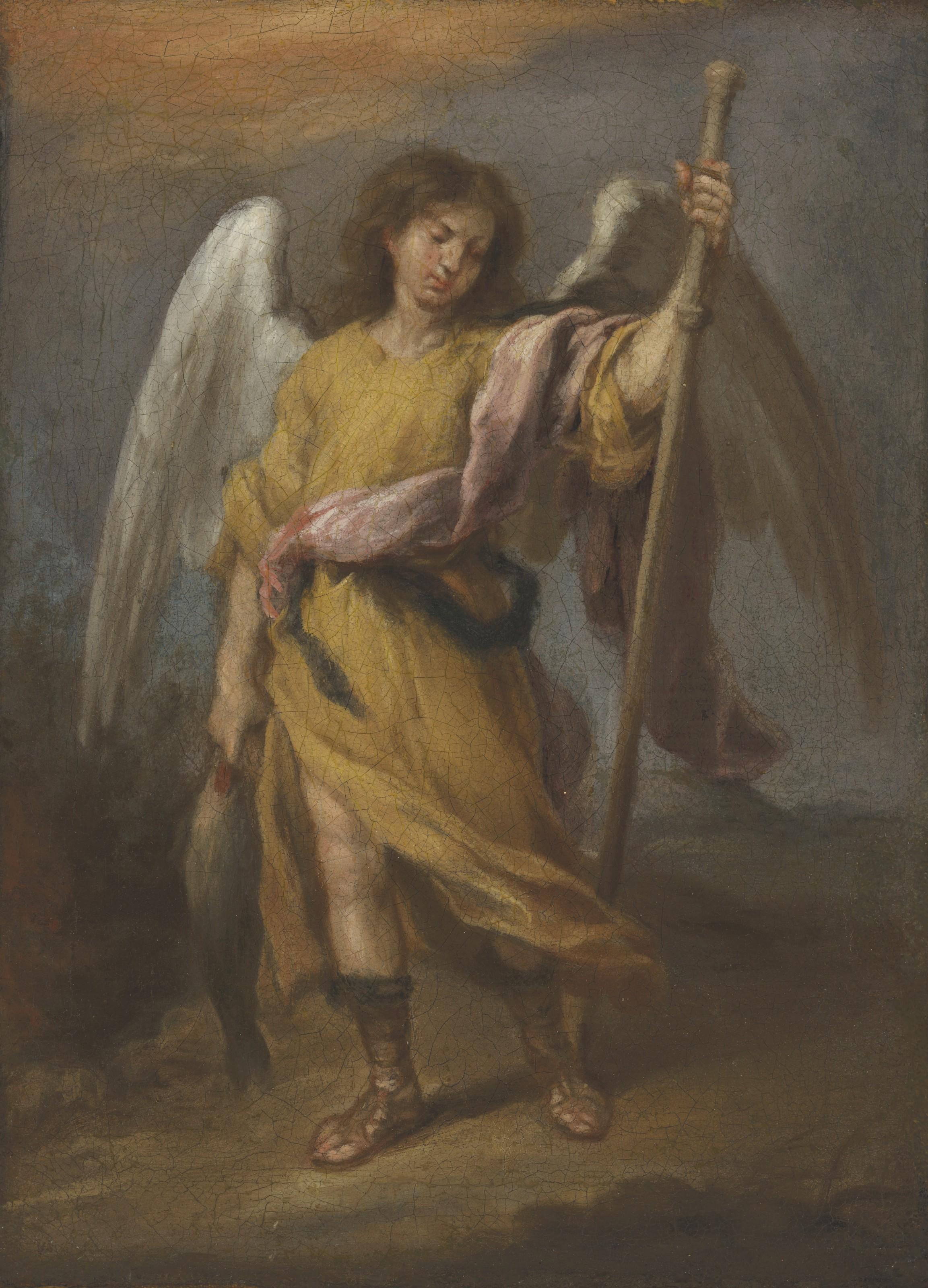 Bartolomé Esteban Murillo - Archangel Raphael - a modello