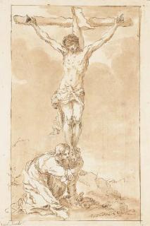 Bartolomé Esteban Murillo - Le Christ En Croix Avec Marie-Madeleine