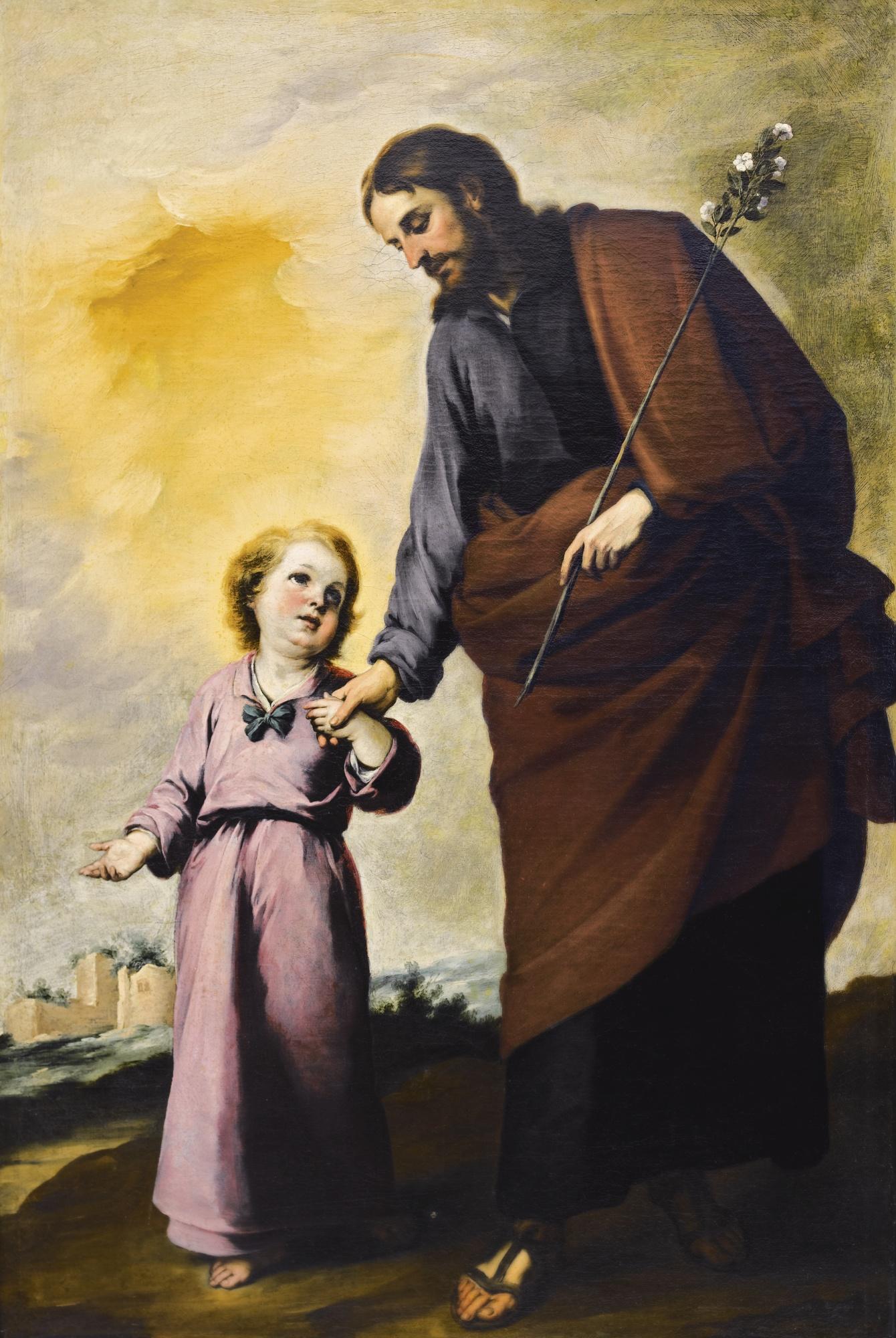Bartolomé Esteban Murillo - Saint Joseph With The Christ Child