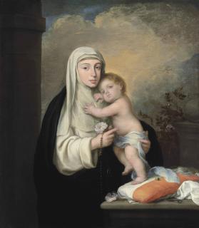 Bartolomé Esteban Murillo - Saint Rose of Lima with the Christ Child