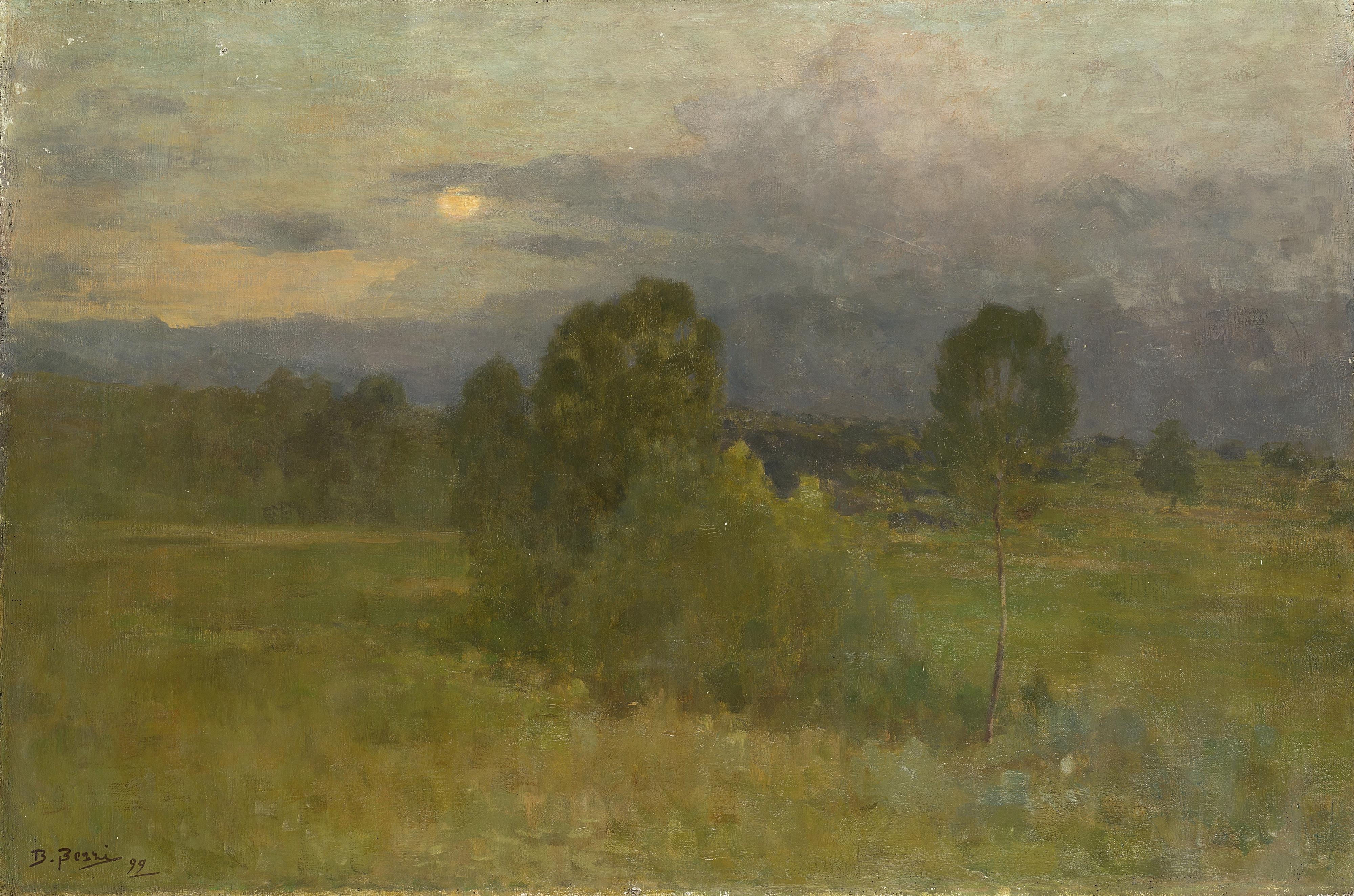 Bartolomeo Bezzi - Paesaggio brumoso