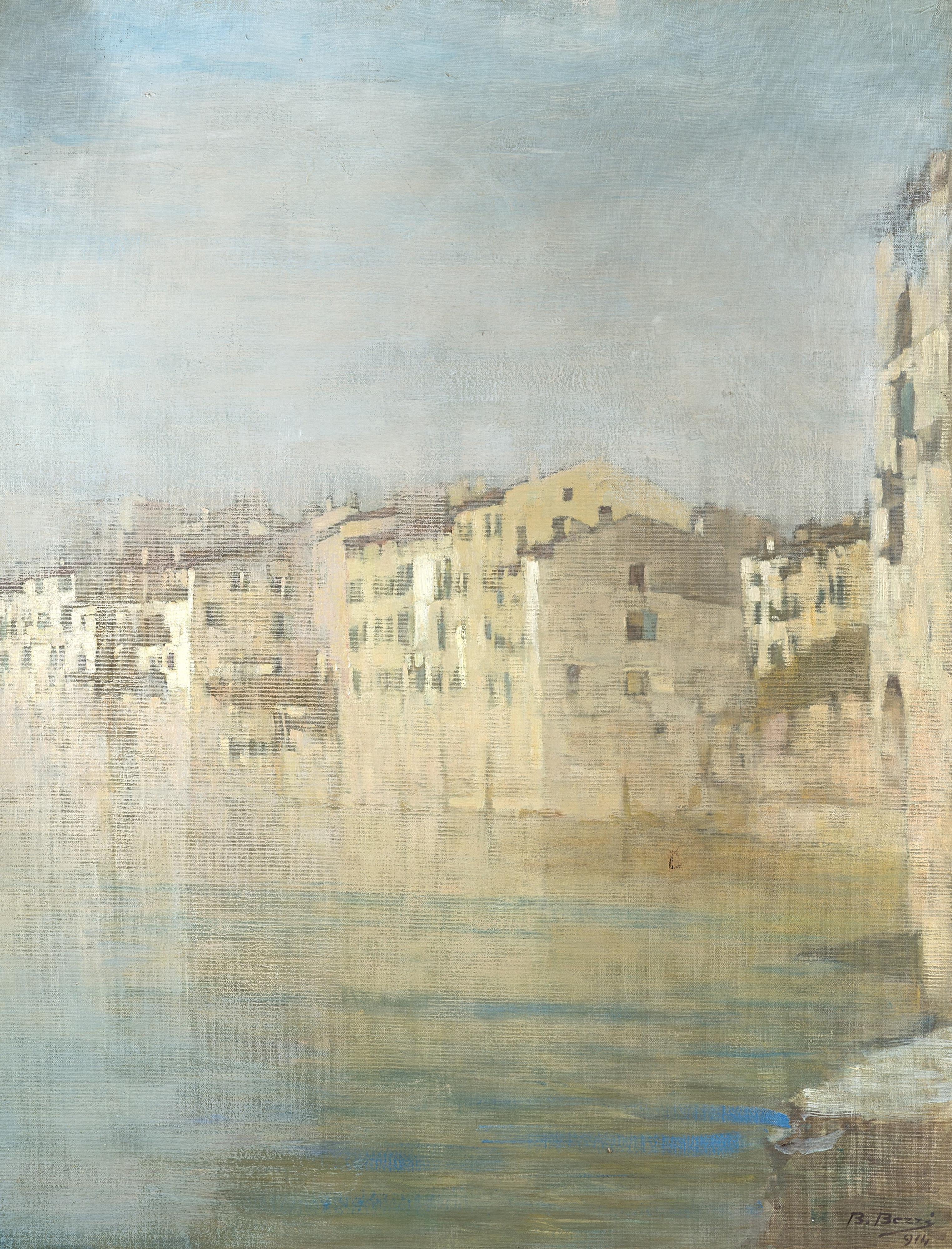 Bartolomeo Bezzi - Verona, case lungo l\'Adige