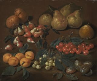 Bartolomeo Bimbi - A Still Life Of Fruits Including Pears, Apricots, Cherries And Plums