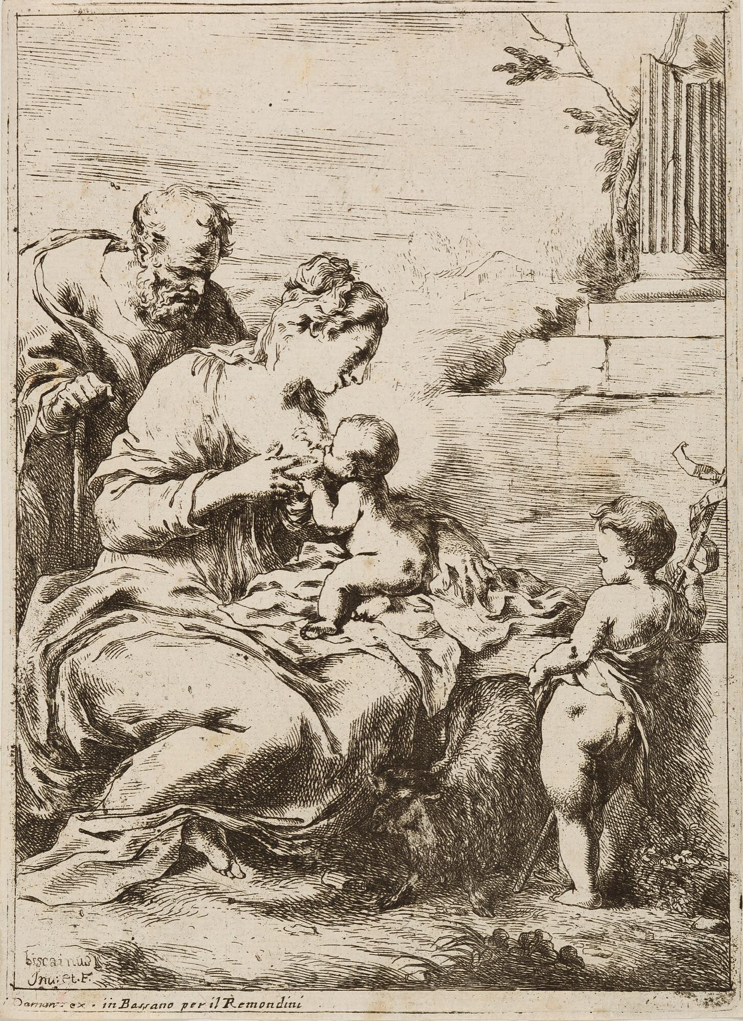 Bartolomeo Biscaino - Maria, das Kind stillend.