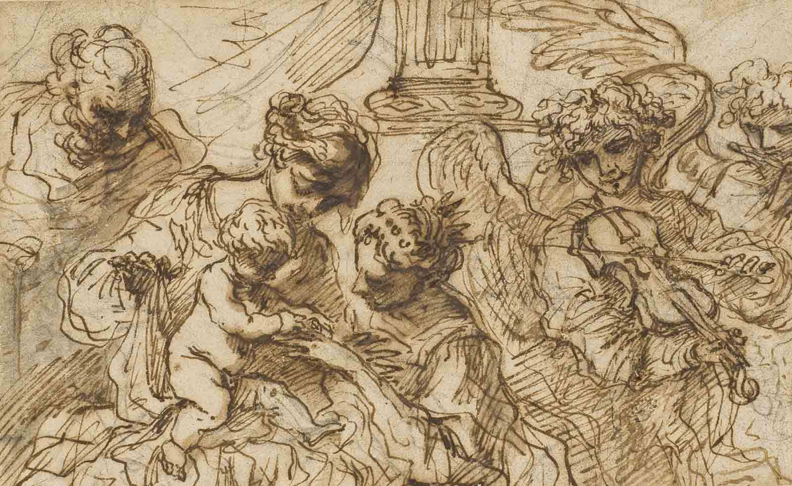 Bartolomeo Biscaino - The Mystic Marriage of Saint Catherine