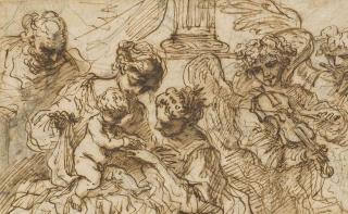 Bartolomeo Biscaino - The Mystic Marriage of Saint Catherine