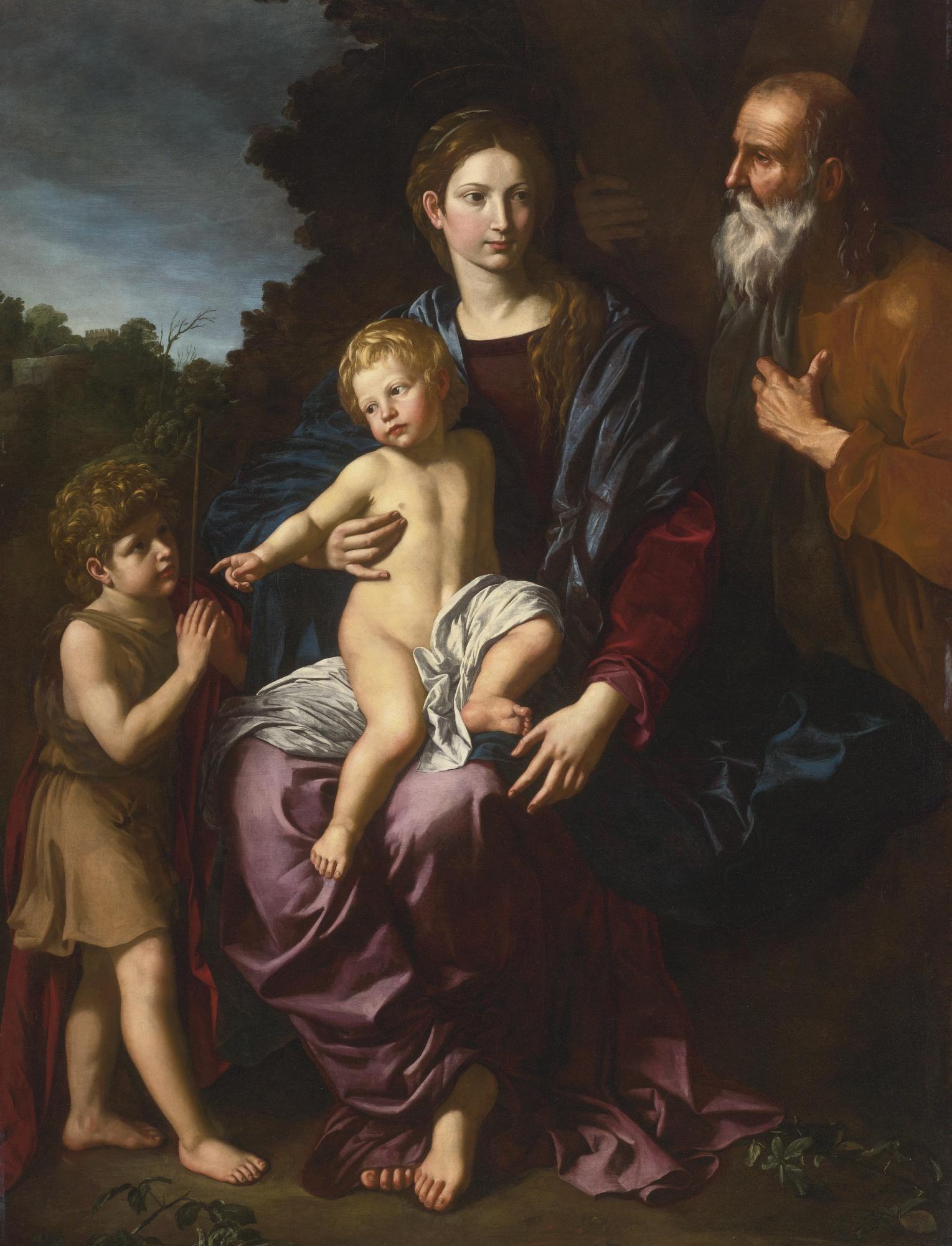 Bartolomeo Cavarozzi - Holy Family With The Young Saint John The Baptist
