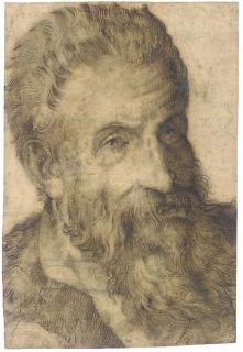 Bartolomeo Passarotti - Portrait of A Bearded Man Looking To The Right, Said To Be Pellegrino Tibaldi