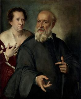 Bartolomeo Passarotti - Portrait Of A Lady And A Gentleman, Half-Length