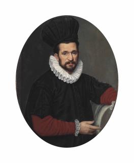 Bartolomeo Passarotti - Portrait Of A Vintner, Half-Length, In A Ruff And Black Hat