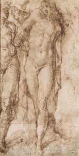 Bartolomeo Passarotti - Saint Sébastien (?) avec deux figures