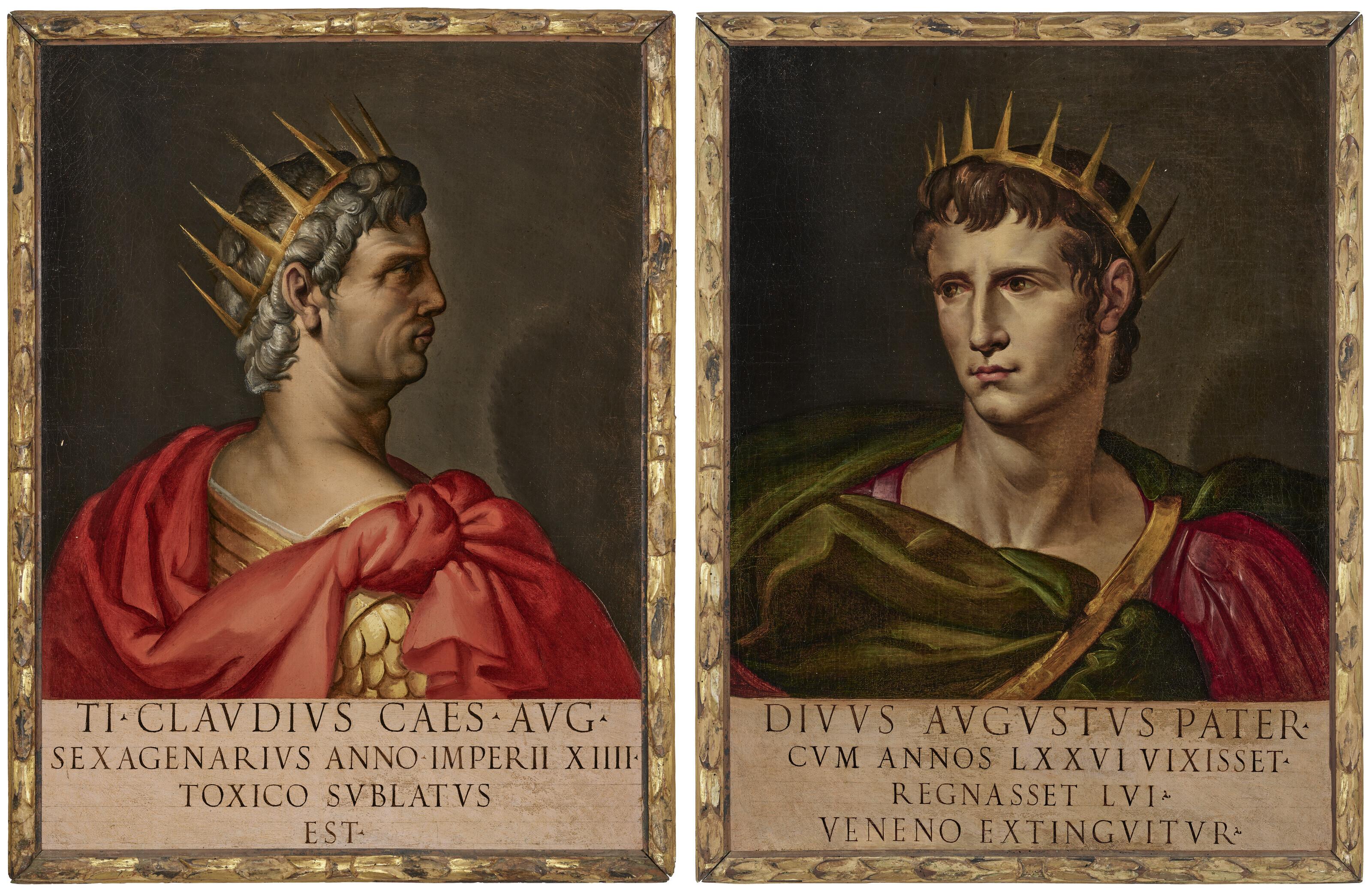 Bartolomeo Passarotti - The Emperor Augustus; and the Emperor Claudius