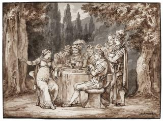 Bartolomeo Pinelli - A Scene From The Story Of Ossian