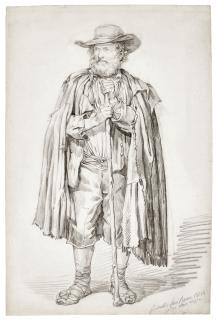 Bartolomeo Pinelli - A Standing Peasant Man