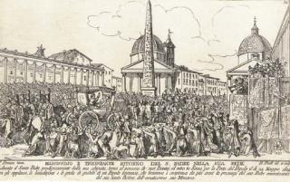 Bartolomeo Pinelli - The Pope Versus Napoleon: Five Plates