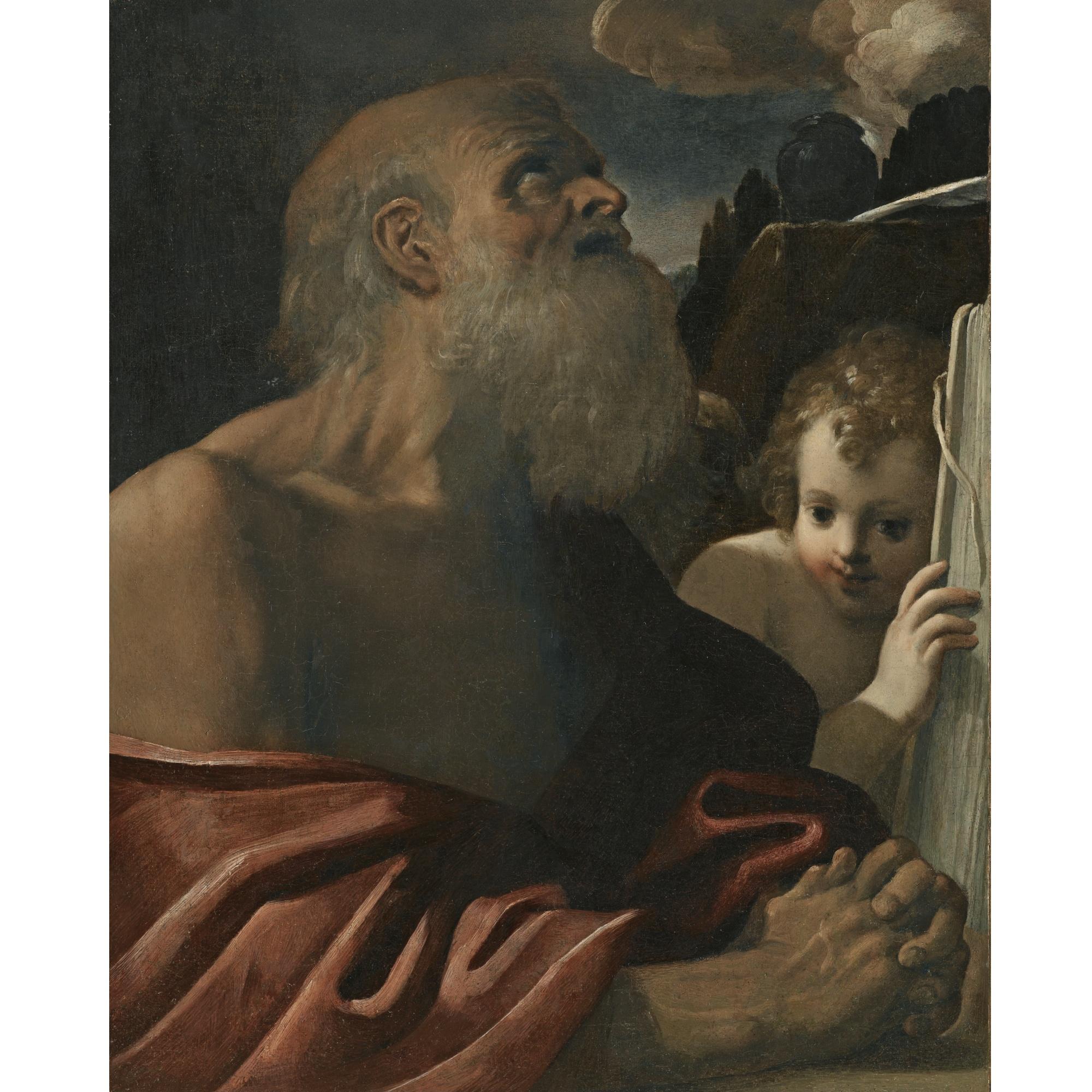 Bartolomeo Schedoni - The Penitent Saint Jerome Attended By An Angel