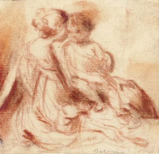 Bartolomeo Schedoni - Une femme assise, son enfant sur ses genoux