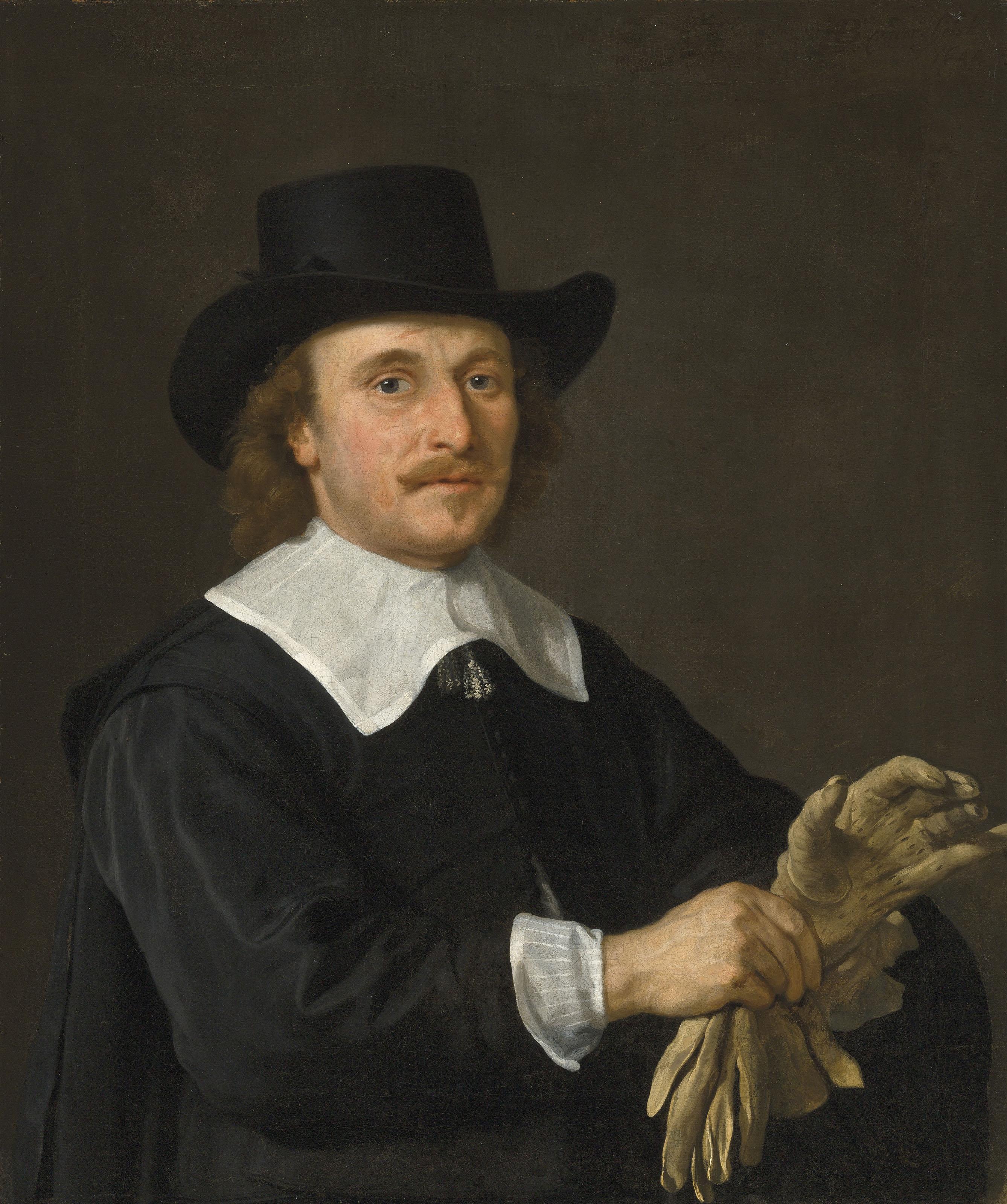 Bartolomeus Van Der Helst - Portrait of a man, identified as Wijnand van Diest, half-length