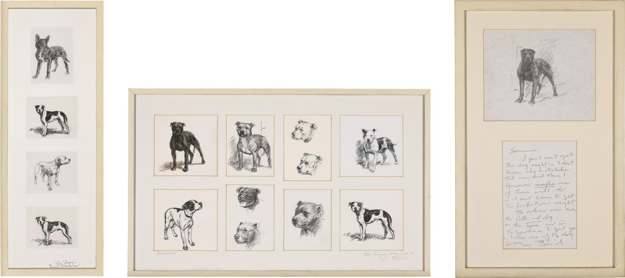 Basil Blackshaw, H.R.H.A - A Set Of 12 Dog Studies